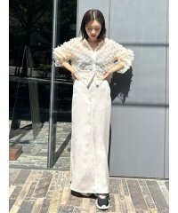 emmi atelier/ウォッシャブルサテンナロースカート/507835859