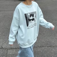 CRB/シーアールビー CRB ネコサングラスプルオーバー/507835883