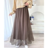 Classical Elf/クラシカルエルフ Classical Elf 優雅さ際立つ主役級。大人のマーメイドダブルチュールスカート（ロング丈）/507835933