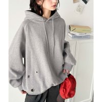 Classical Elf/クラシカルエルフ Classical Elf トレンドライクなゆるシルエット。リングハトメ裏起毛パーカー/507835934