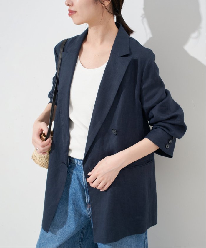 【2025SS】 SLOBE IENA シアーハーフスリーブジャケット　リネン混 SLOBE IENA｜シアーハーフスリーブジャケット | Rakuten Fashion