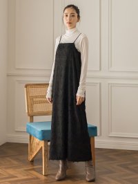 Droite Lautreamont/ドロワット ロートレアモン Droite lautreamont ハウンドトゥースカットジャガードワンピース≪洗濯機で洗える≫/507836029