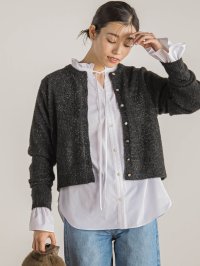 Droite Lautreamont/ドロワット ロートレアモン Droite lautreamont フィルムヤーンカーディガン≪手洗い可能≫/507836036
