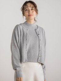 Droite Lautreamont/ドロワット ロートレアモン Droite lautreamont フィルムヤーンカーディガン≪手洗い可能≫/507836036