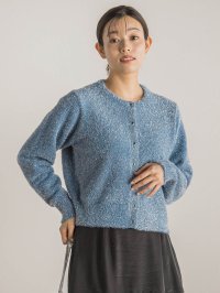 Droite Lautreamont/ドロワット ロートレアモン Droite lautreamont フィルムヤーンカーディガン≪手洗い可能≫/507836036