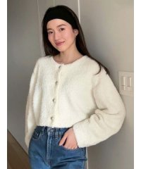 emmi atelier/リボンヤーンニットジャケット/507836081