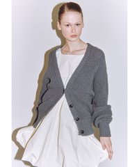 emmi atelier/片畦編みニットカーディガン/507836082
