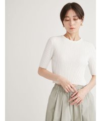 emmi atelier/eco ハーフスリーブニットトップス/507836089