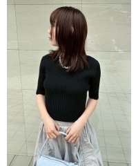 emmi atelier/eco ハーフスリーブニットトップス/507836089