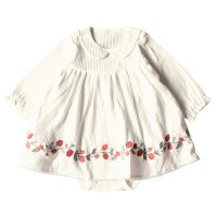 moc mof/mocmof モクモフ ロンパース ベビー服 子供服 ベビー キッズ 女の子 70cm 80cm 赤ちゃん おめかし ホワイト ピンク 白 622－554042/507836169