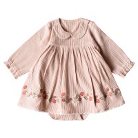 moc mof/mocmof モクモフ ロンパース ベビー服 子供服 ベビー キッズ 女の子 70cm 80cm 赤ちゃん おめかし ホワイト ピンク 白 622－554042/507836169