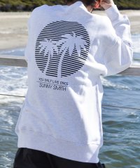 SUNNY SMITH/サニースミス Sunny Smith 12.7オンス ヘビーウェイトパームツリープリント裏毛トレーナー/507836195