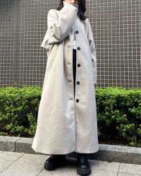 &soiree/アンドソワレ &soiree スタンドカラーメルトンロングコート/507836202