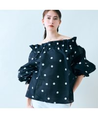 Audie a Muses/【大人百花掲載】ドットボリュームスリーブブラウス/507836213