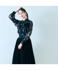Audie a Muses/リボンプリントシアーブラウス/507836215