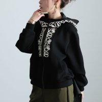 Sawa a la mode/サワアラモード Sawa a la mode レトロを描くコード刺繍フルジップパーカー/507836895