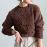 Sawa a la mode/サワアラモード Sawa a la mode 触れる度うっとりファーニットセーター/507836900