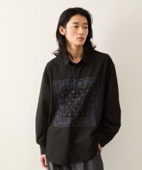JUNRed/ワイドフィットリリーフ刺繍レギュラーカラーシャツ/507836922