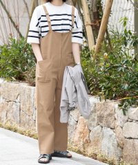 EKAL/製品染めジップデザインサロペット/507837022