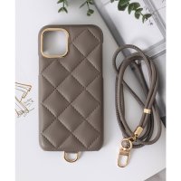 emonique/エモニーク emonique iPhone PUレザー キルティングデザイン ストラップ付スマホケース カバー/507837256