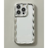 emonique/エモニーク emonique メタリック ウェーブフレーム クリア iPhoneスマホケース カバー/507837267