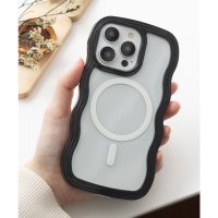 emonique/エモニーク emonique iPhoneケース カバー ウェーブ うねうね magsafe搭載/507837279