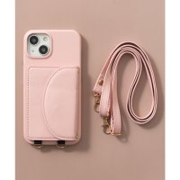 emonique/エモニーク emonique カード収納ポケット付き iPhoneスマホケース カバー ショルダーストラップ PUレザー/507837282