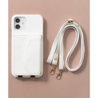 emonique/エモニーク emonique カード収納ポケット付き iPhoneスマホケース カバー ショルダーストラップ PUレザー/507837282