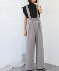 ELFRANK/エルフランク ELFRANK サスペンダー付きドロストハイウエストパンツ【洗える】/507837926