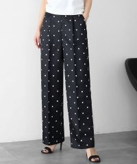 ELFRANK/エルフランク ELFRANK ドットジャガードセミワイドタックパンツ【洗える】/507837927