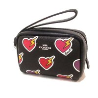 COACH/コーチ COACH コーチ ポーチ COACH アウトレット PVC ハート ボルト プリント リストレット ミニポーチ 小物入れ CW908 SVA47/507838160