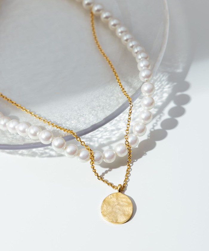 タングルチェーン38cmネックレス K10(504250541) | リラ(Lilas