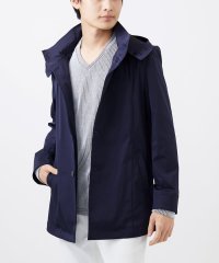 MK homme/【ON/OFF対応】フードショートコート/サテンリバーストレッチ/507734181