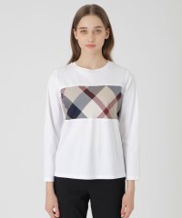 BLUE LABEL CRESTBRIDGE/コットンシルケットスムースロングTシャツ/507773276
