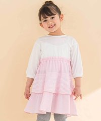 Noeil aime BeBe/【お揃い】ギンガムティアードドッキングワンピース(80~130cm)/507793234