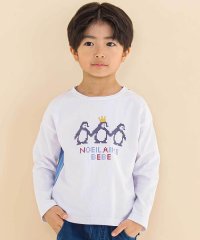Noeil aime BeBe/天竺切り替えビットペンギンプリントTシャツ(80~130cm)/507793253
