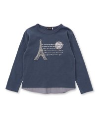 BeBe/エッフェル塔レタープリントレイヤード風長袖Tシャツ(90~150cm)/507826203