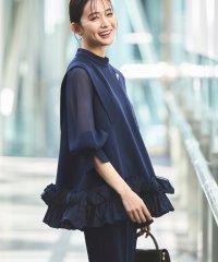 RUIRUE BOUTIQUE/ルイルエブティック RUIRUE BOUTIQUE ヘムフリルシアースリーブトップス＆パンツセットアップ/507837979