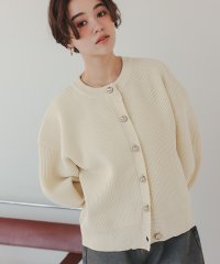 titivate/シルバー釦クルーネックニットカーディガン/507838881
