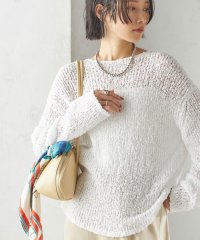 SHIPS WOMEN/〈手洗い可能〉ループヤーン ボートネック プルオーバー/507839063