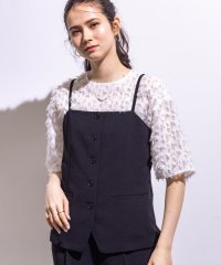 INDIVI/【着る日傘/遮熱/UVケア】ビスチェ風キャミトップス/507839501