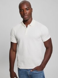 GUESS/ゲス GUESS HOUNDSTOOTH Jacquard Polo Shirt/507839525