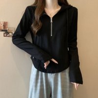 Belle Cie/ベルシー Belle Cie パーカー レディース 長袖tシャツ フード付き ロンT トップス カットソー プルオーバー ロングtシャツ ロンティー スエット /507839537