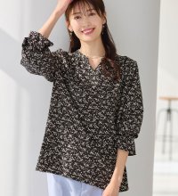 Alotta/アロッタ Alotta キャンディースリーブ小花柄チュニックブラウス/507839546