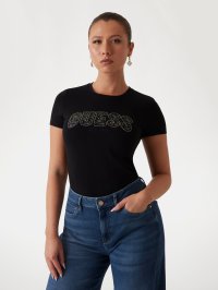 GUESS/ゲス GUESS CN Ss Logo Lace Tee/507839878