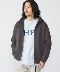SHIPS MEN/【WEB限定】SHIPS: ワンポイントロゴ ガスコットン ダブルニット ジップパーカー（セットアップ対応）/507840061