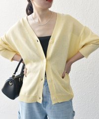 SHIPS any WOMEN/SHIPS any:〈手洗い可能〉バルキー シアー Vネック ニット カーディガン/507840555
