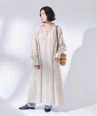 journal standard  L'essage /ヨーロピアンフラックス/コットンリネンストライプワンピース/507840564