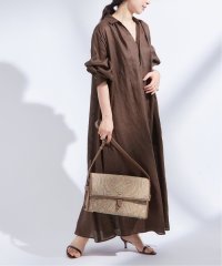 journal standard  L'essage /ヨーロピアンフラックス/コットンリネンストライプワンピース/507840564