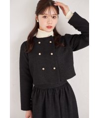 tocco closet/トッコクローゼット tocco closet ゴールド釦ショート丈ツイードジャケット/507840760